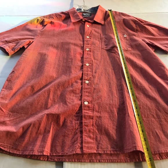 Volcom Casual Bottom Down Dress shirt Men’s size L - Picture 4 of 11